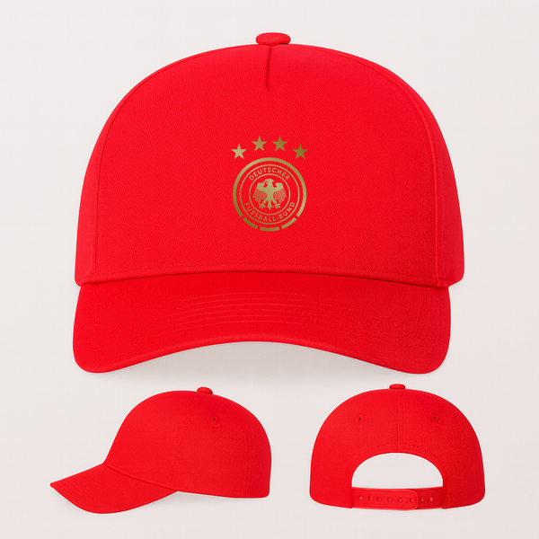 Germany Soccer Five Panel Twill Snapback Cap