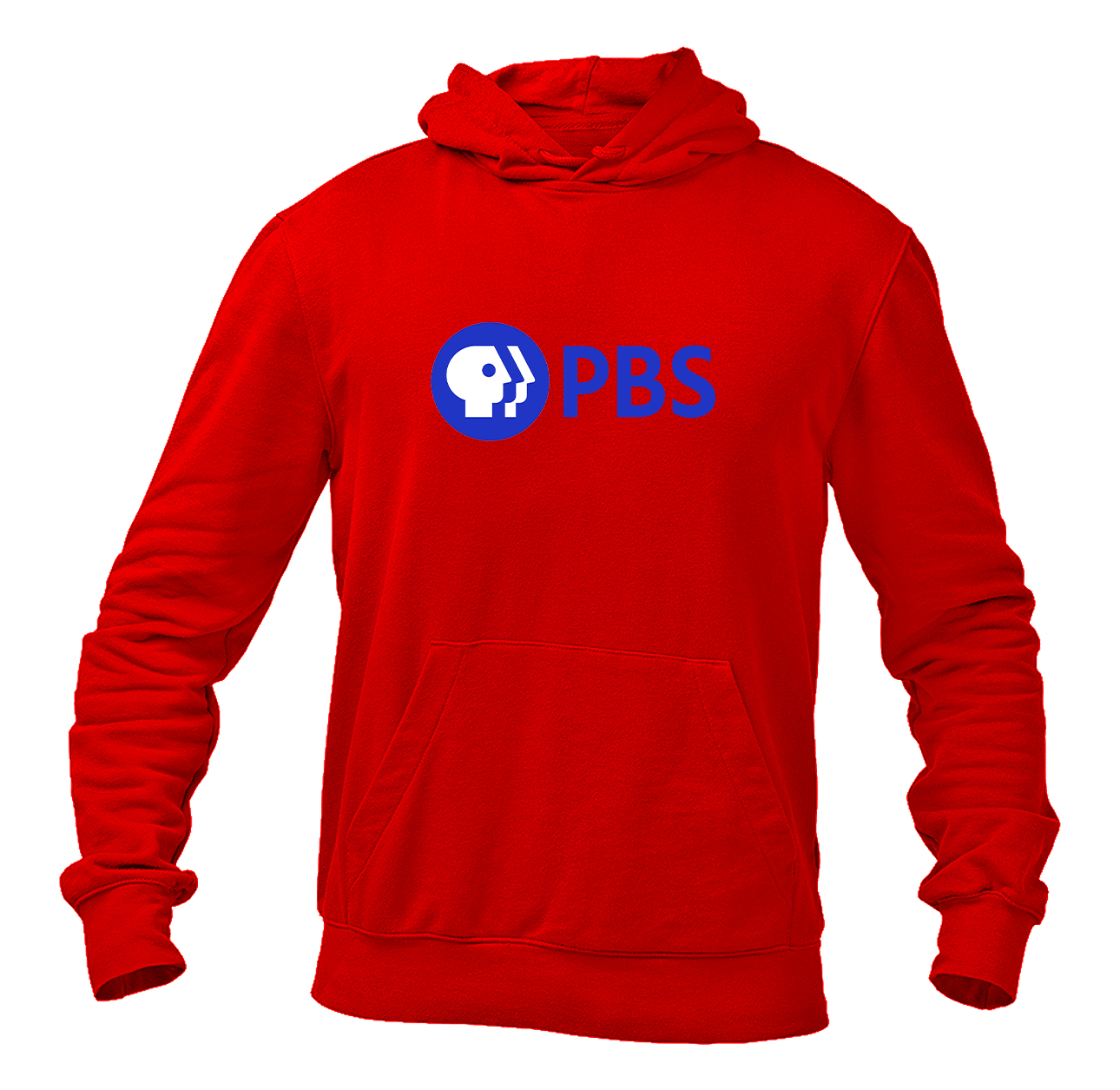 Men's PBS Blue  Pullover Hoodie
