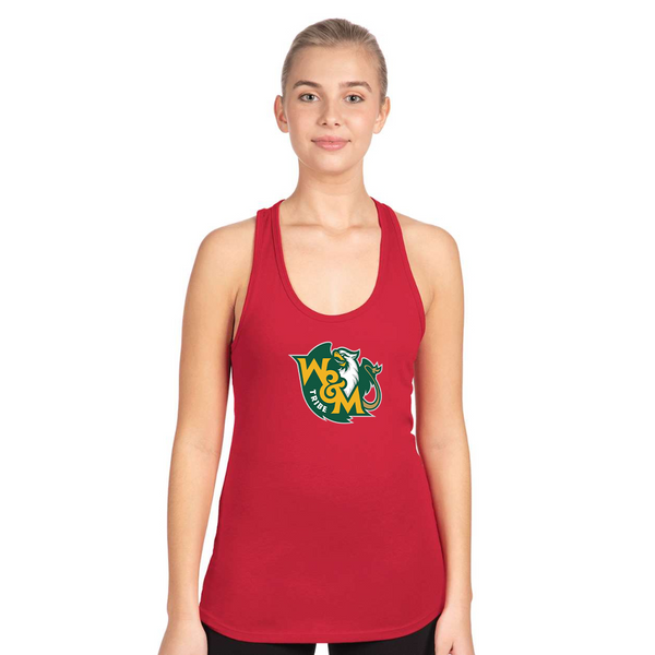 Women's  William and Mary Tribe Next Level Ideal Racerback Tank