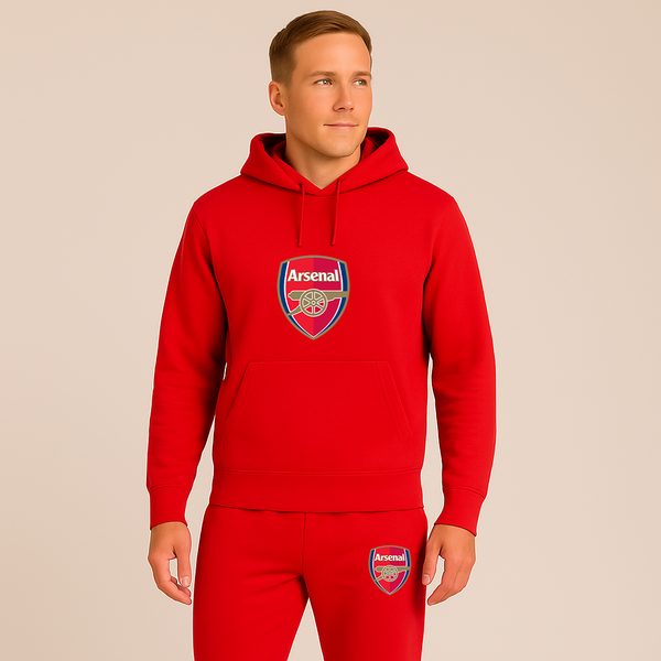 Men's Arsenal Soccer Logo Hoodie Joggers Set