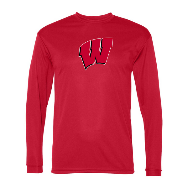 Men's  Wisconsin Badgers Performance Long Sleeve T-Shirt