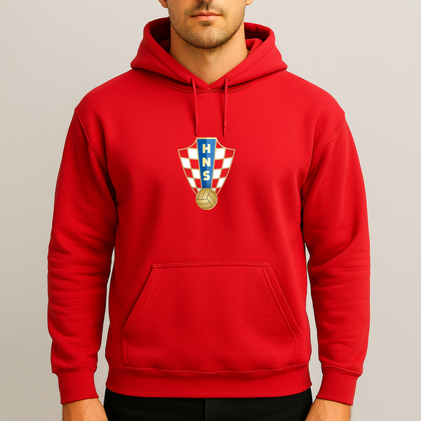 Men's Croatia National Soccer Team Pullover Hoodie