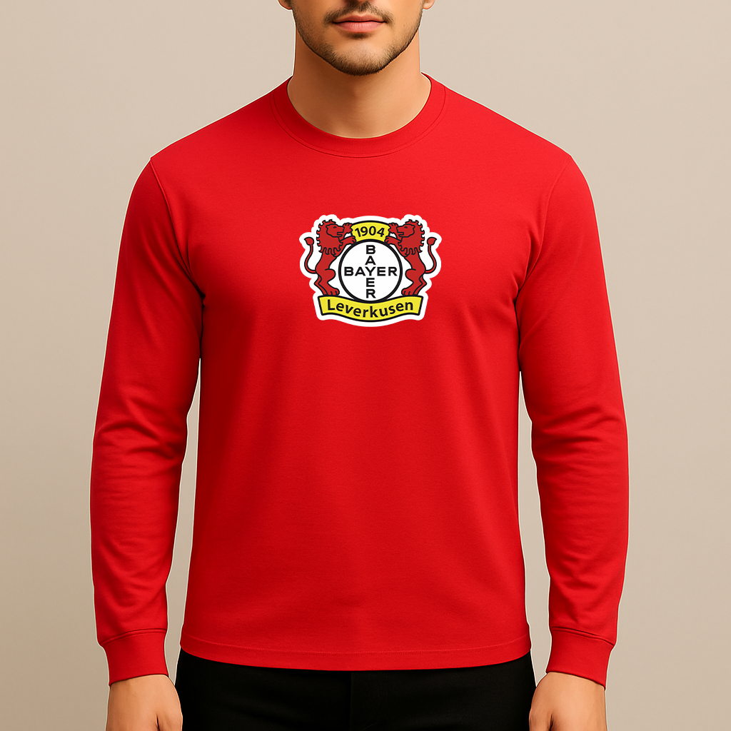 Men's Bayer Leverkusen FC Long Sleeve T-Shirt