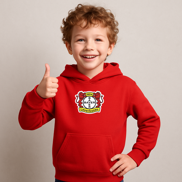 Youth Kids Bayer Leverkusen FC Pullover Hoodie