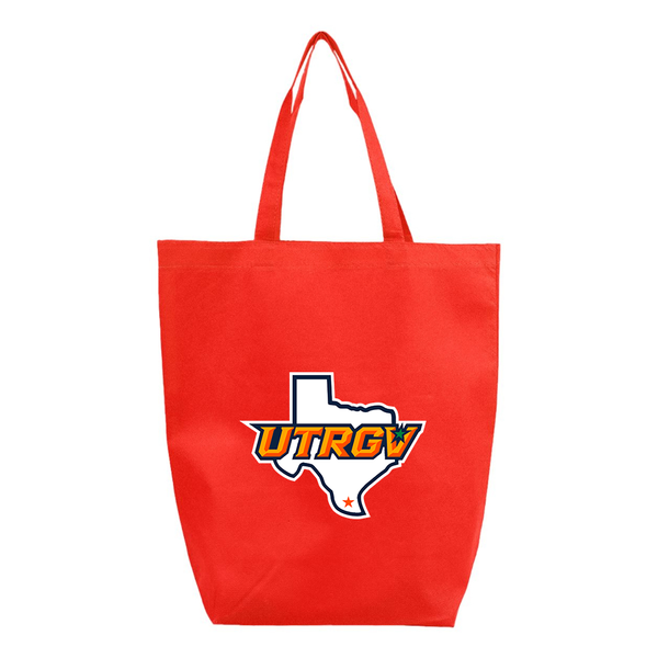 UTRGV Vaqueros Q-Tees Non-Woven Gusset Bottom Tote