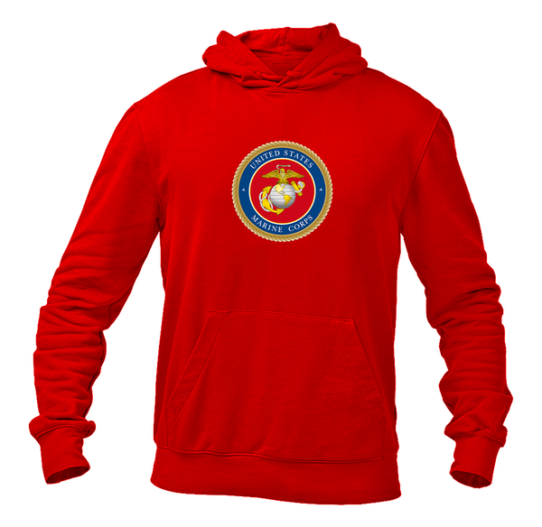 Men's USMC Emblem Softstyle Midweight Hooded Sweatshirt