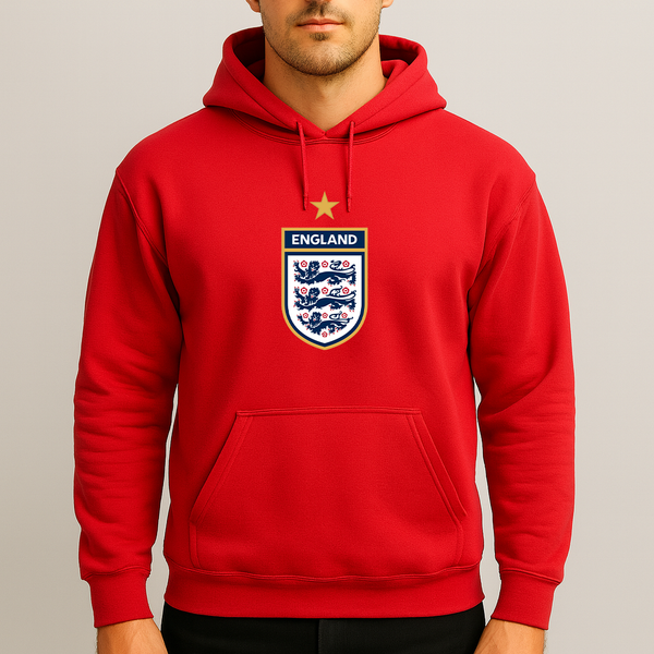 Men's England National Soccer Team Pullover Hoodie
