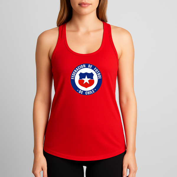 Women's Chile National Soccer Team  Racerback Tank Top