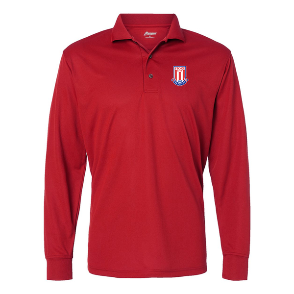 Men's Stoke City Soccer  Paragon Prescott Long Sleeve Polo