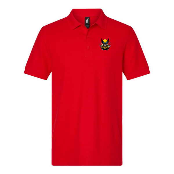 Men's  Wolverine 2025 Art  Gildan Hammer Pique Polo