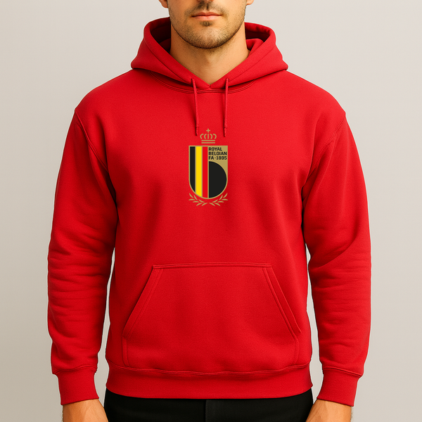 Men's Belgium National Soccer Team Pullover Hoodie