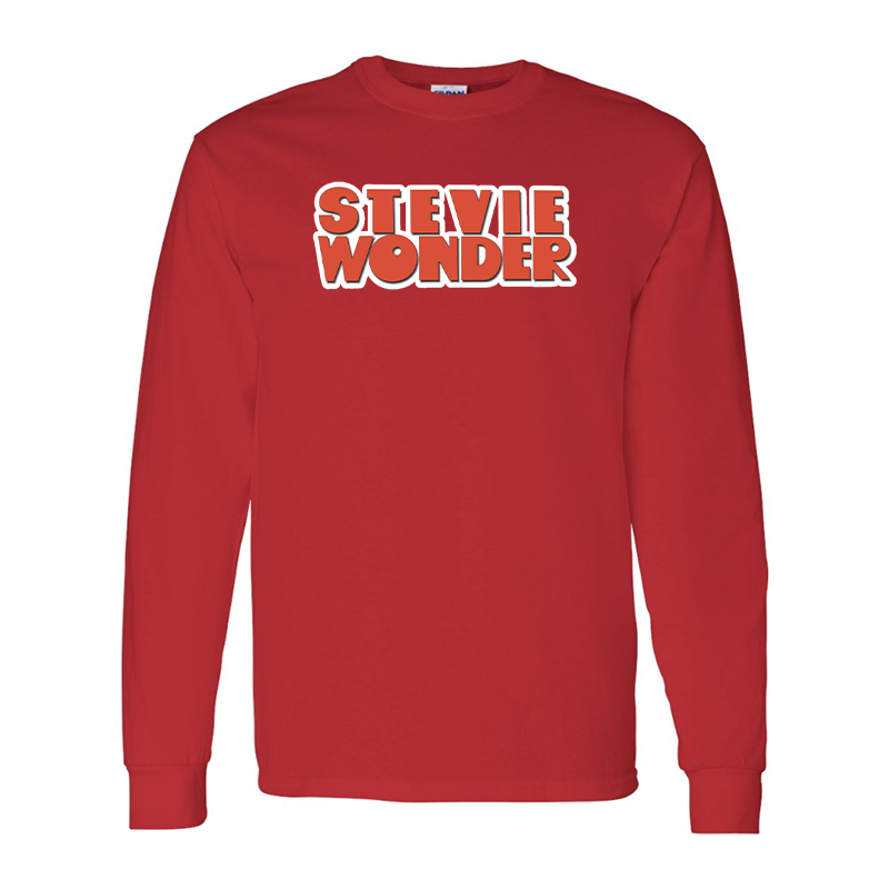 Men's Stevie-Wonder Gildan Heavy Cotton Long Sleeve T-Shirt