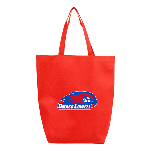 UMass Lowell River Hawks  Q-Tees Non-Woven Gusset Bottom Tote