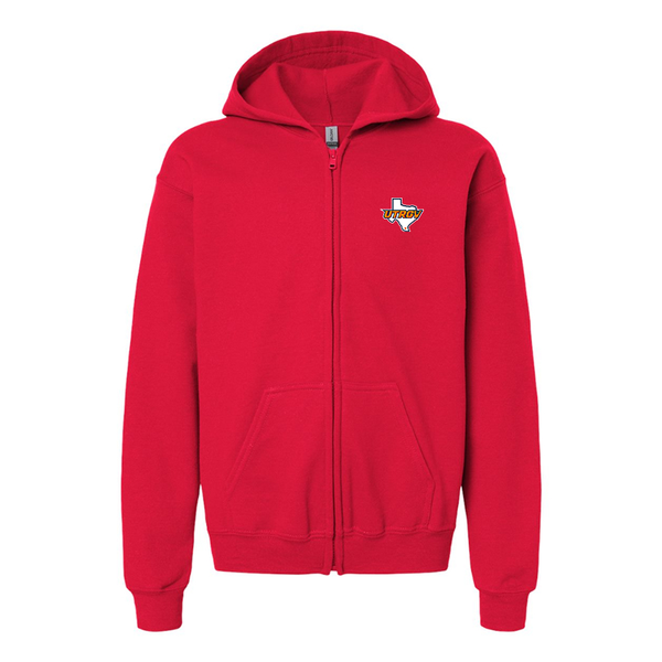 Gildan Heavy Blend Youth UTRGV Vaqueros Full Zip Hooded Sweatshirt
