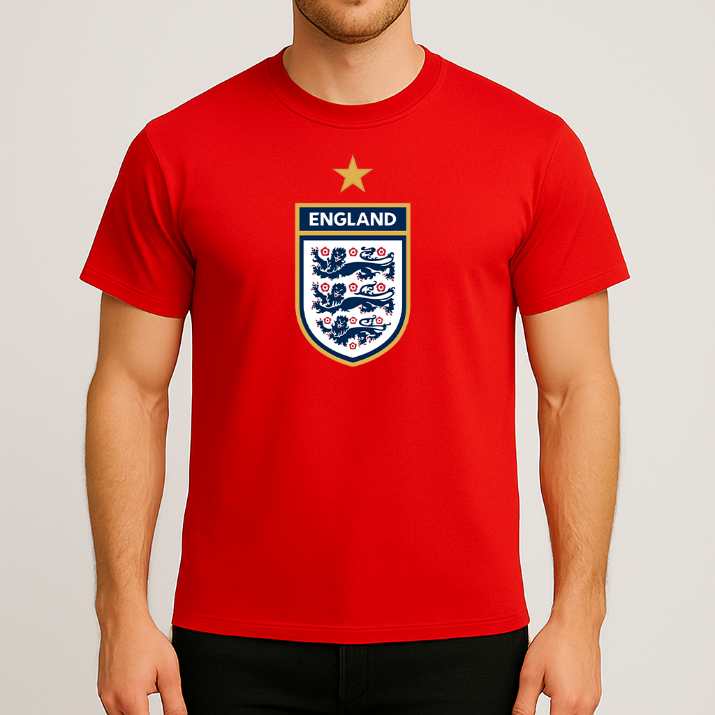 Men's England National Soccer Team Cotton T-Shirt