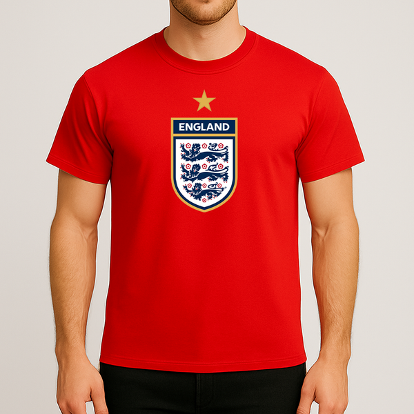 Men's England National Soccer Team Cotton T-Shirt