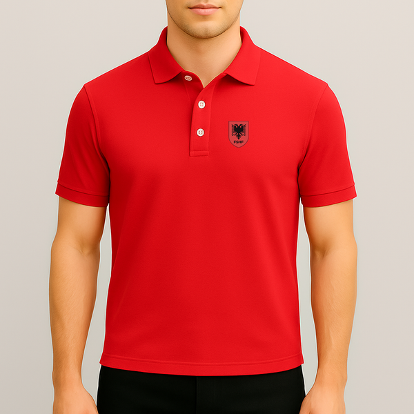 Men's Albania National Soccer Team Dry Blend Polo