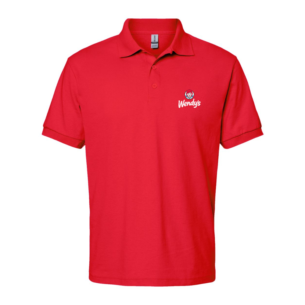Men's Wendy_s Dry Blend Jersey Polo - Red