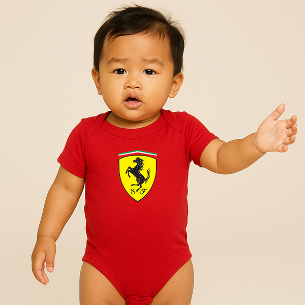 Ferrari Motorsport  Car Baby Romper Onesie