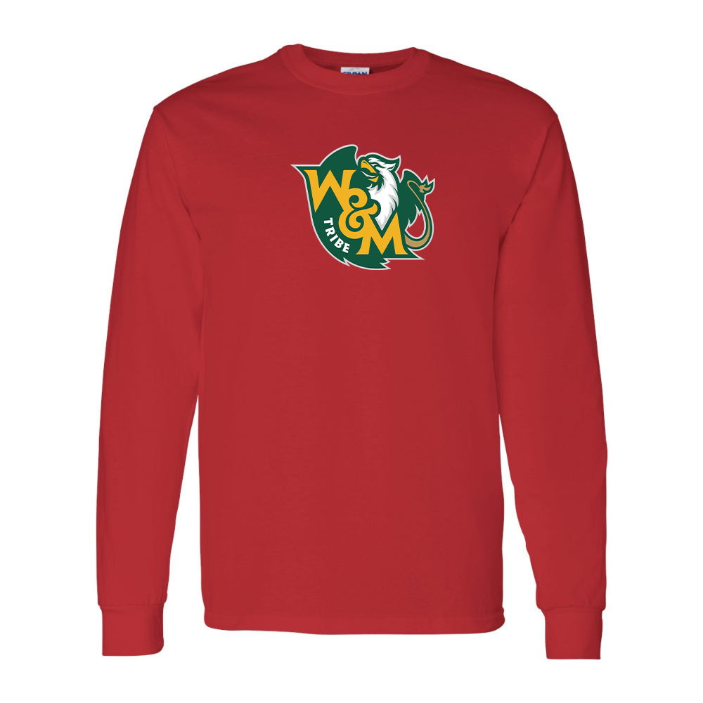 Men's  William and Mary Tribe Gildan Heavy Cotton Long Sleeve T-Shirt