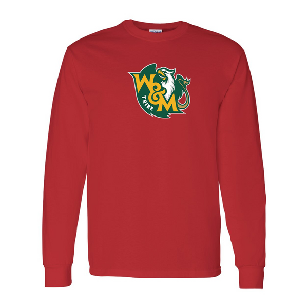 Men's  William and Mary Tribe Gildan Heavy Cotton Long Sleeve T-Shirt