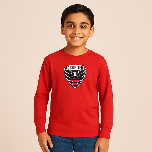 Youth Kids D.C. United FC Long Sleeve T-Shirt