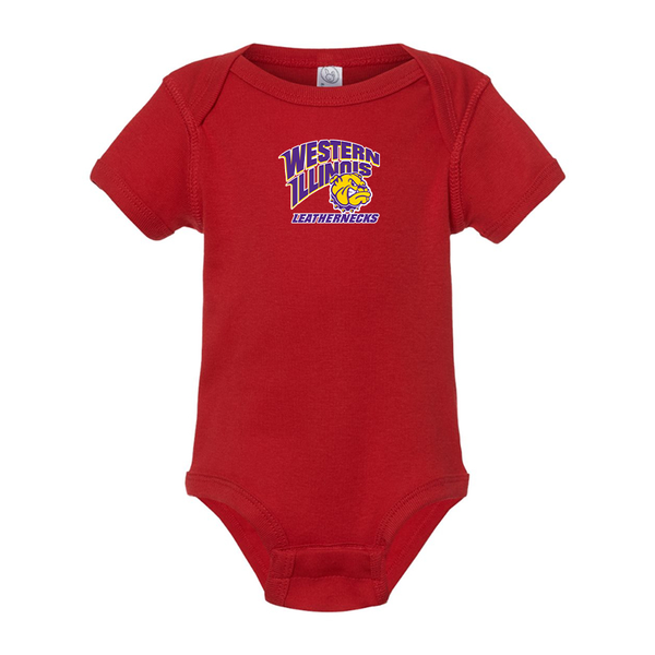 Western Illinois Leathernecks  Rabbit Skins Infant Baby Rib Bodysuit