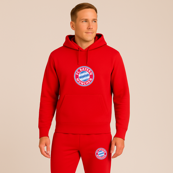 Men's F.C. Bayern Munchen Soccer Logo Hoodie Joggers Set