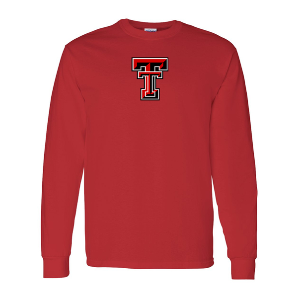 Men's Texas Tech Red Raiders  Gildan Heavy Cotton Long Sleeve T-Shirt