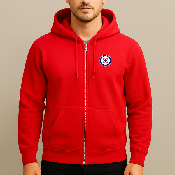 Men's Cruz Azul Football Club Zipper Hoodie