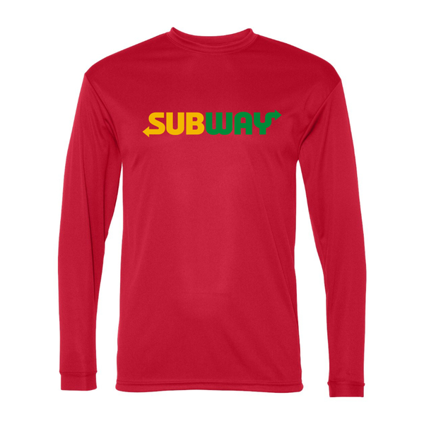 Men's Subway Polyester Long Sleeve T-Shirt