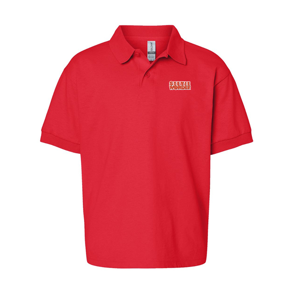 Youth  Stevie wonder Gildan Dry Blend Jersey Polo