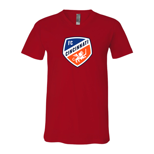Men's FC Cincinnati BELLA + CANVAS - Jersey V-Neck T-Shirt