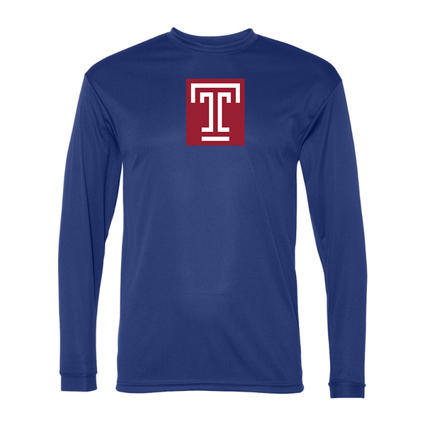 Men's Temple Owls Performance Long Sleeve T-Shirt