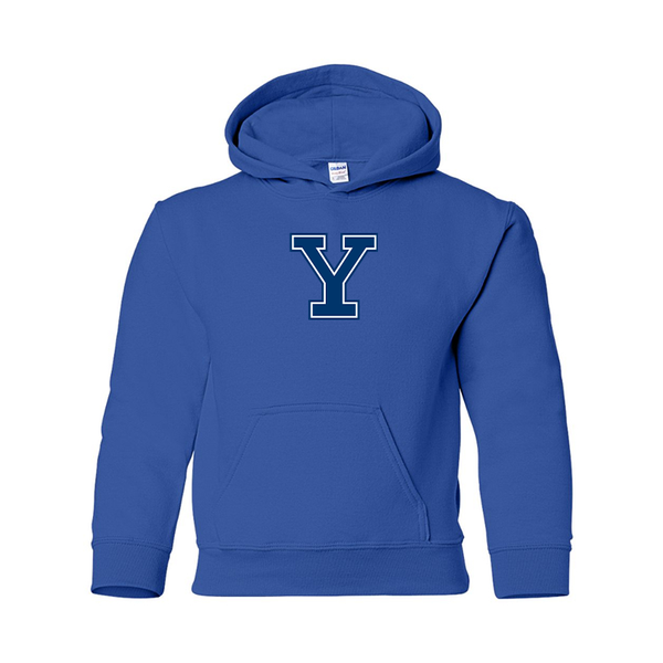 Youth  Yale Bulldogs Gildan Heavy Blend  Hooded Sweatshirt