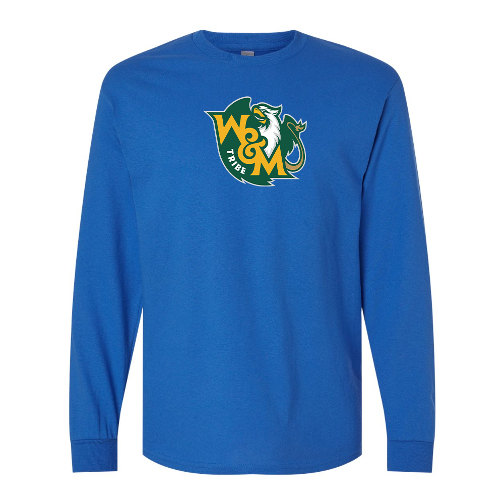 Men's  William and Mary Tribe Gildan Heavy Cotton Long Sleeve T-Shirt