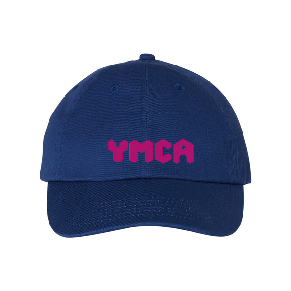 YMCA Mauve Valucap Adult Bio-Washed Classic Dad Hat