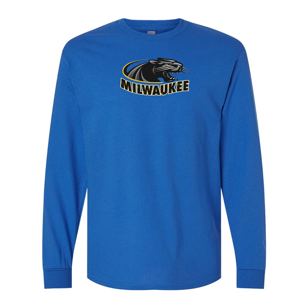 Men's  Wisconsin Milwaukee Panthers Gildan Heavy Cotton Long Sleeve T-Shirt