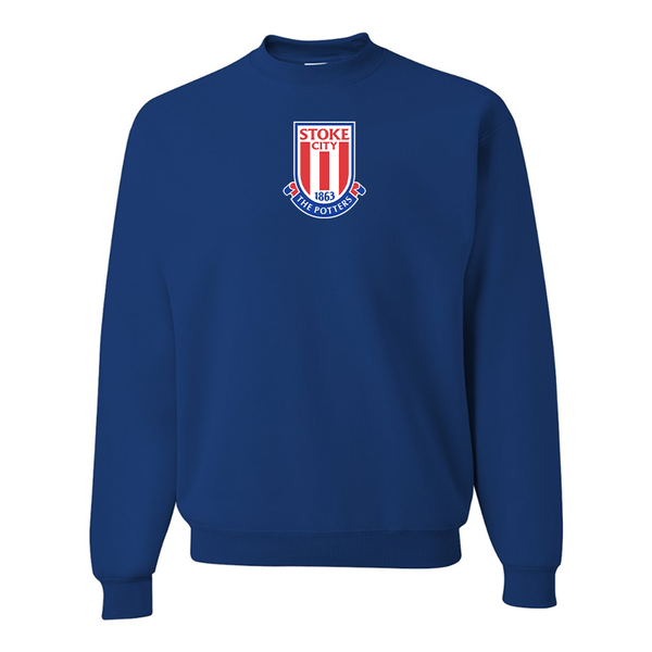 Men's Stoke City Soccer  JERZEES NuBlend Crewneck Sweatshirt