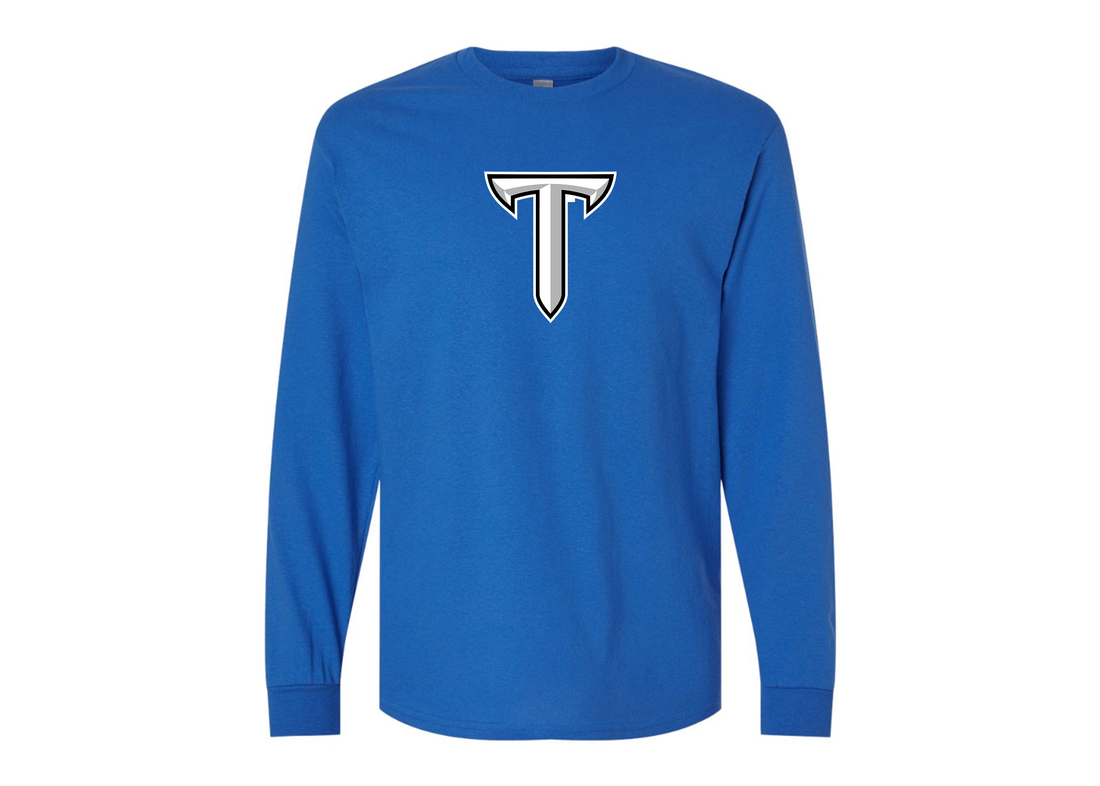 Men's Troy Trojans Gildan Heavy Cotton Long Sleeve T-Shirt