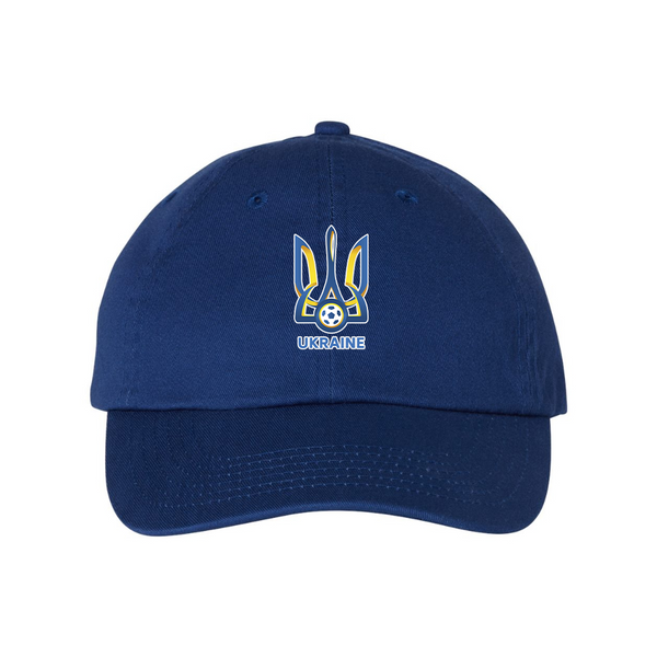 Ukraine National Football Soccer Team  Valucap Adult Bio-Washed Classic Dad Hat