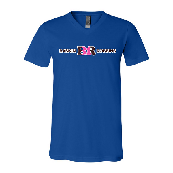 Men's Baskin-Rоbbins BELLA + CANVAS - Jersey V-Neck T-Shirt