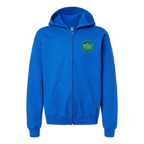 Gildan Heavy Blend Youth Whole Foods Market Full Zip Hooded Sweatshirt