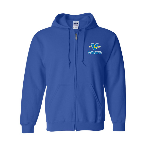 Men's Valero Gas Station  Gildan  Heavy Blend Full Zip Hooded Sweatshirt