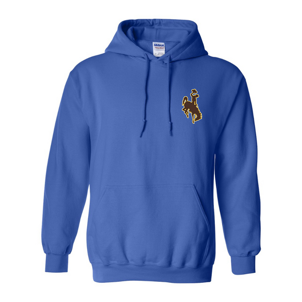 Men's  Wyoming Cowboys  Gildan  Heavy Blend Hooded Sweatshirt