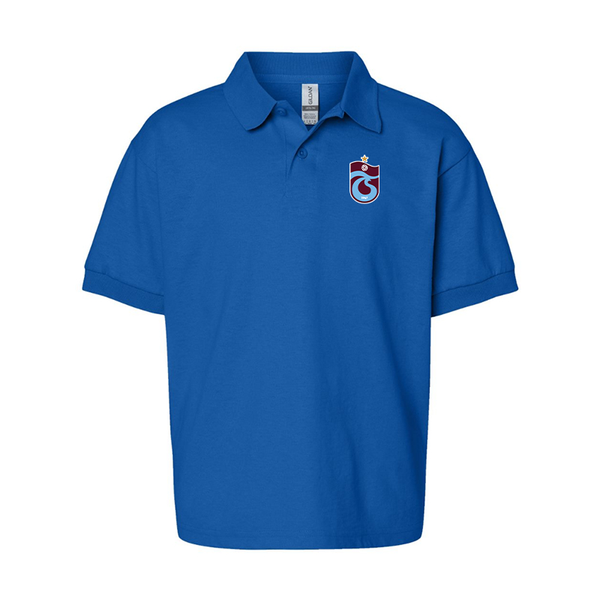 Youth Trabzonspor Soccer Gildan Dry Blend Jersey Polo