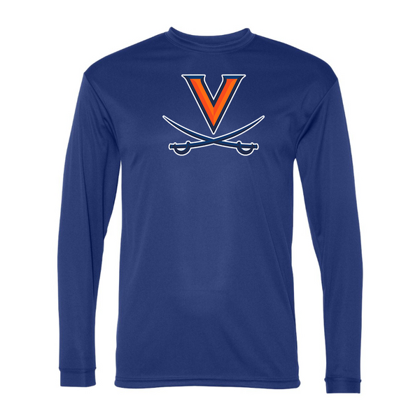 Men's  Virginia Cavaliers  Polyester Long Sleeve T-Shirt