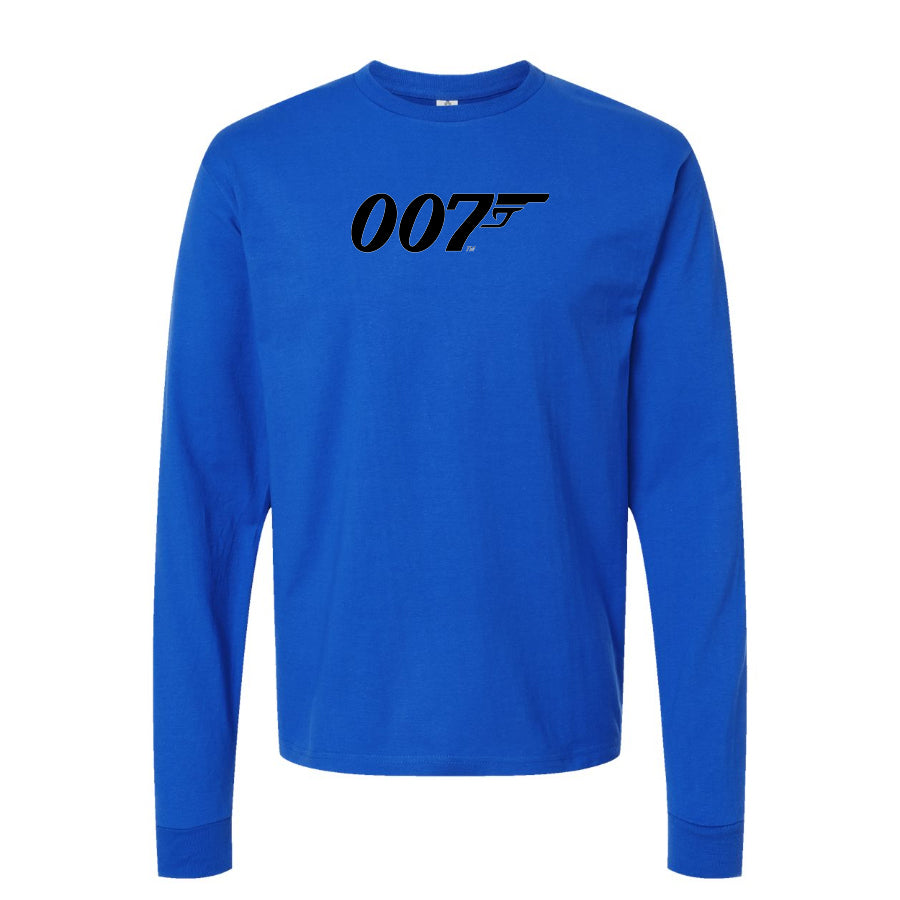 Youth Kids 007 James Bond Movie Long Sleeve T-Shirt