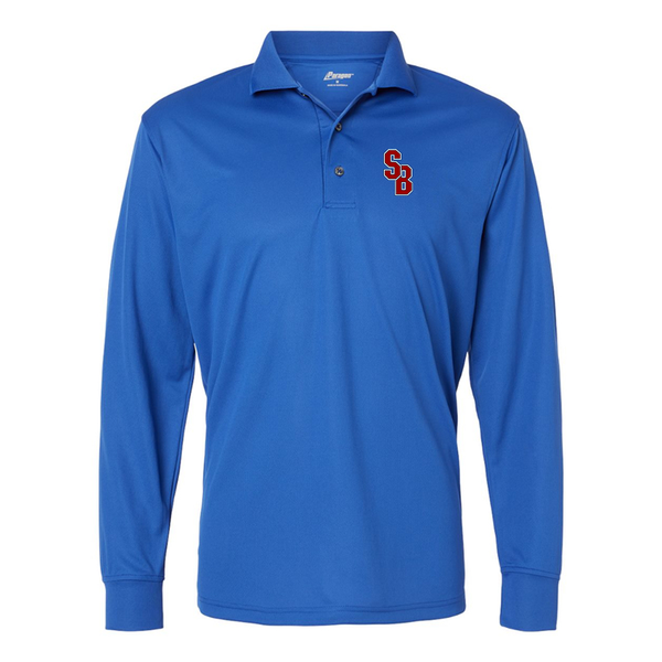 Men's Stony Brook Seawolves  Paragon Prescott Long Sleeve Polo