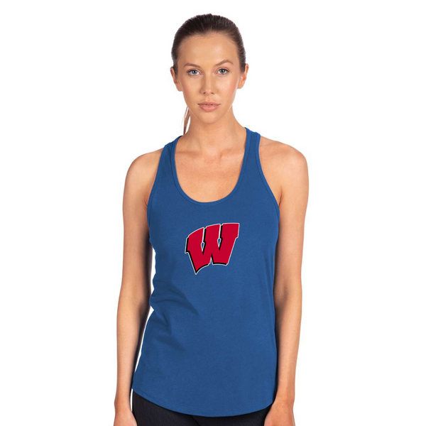 Women's Wisconsin Badgers Next Level Ideal Racerback Tank